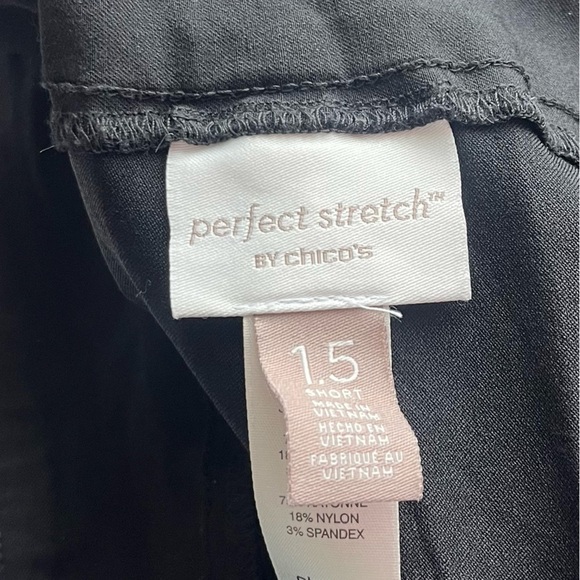 Chico’s • Black Perfect Stretch Stretchy Skinny Pull On Pants - Picture 4 of 6